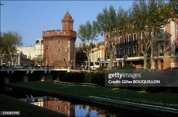 Illustration: Perpignan In Perpignan, France In April,1996 - Le Castillet.