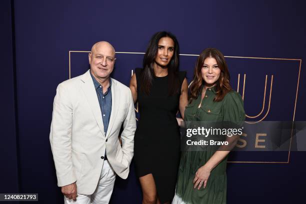 Event at NBCU FYC House -- Pictured: Tom Colicchio, Padma Lakshmi, Gail Simmons --