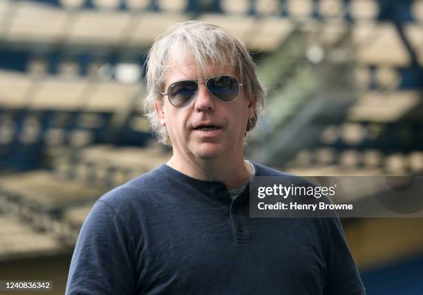 Chelsea owner Todd Boehly after the Premier League match between Chelsea and Watford at Stamford Bridge on May 22, 2022 in London, United Kingdom.