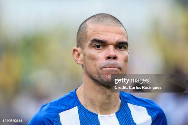 Pepe of FC Porto during the Portuguese Cup Final match between FC Porto and CD Tondela at Estadio Nacional on May 22, 2022 in Oeiras, Portugal.