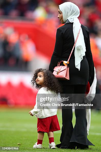 Mohamed Salah Of Liverpools Daughter Kayan And Wife Magi Look On At mohamed-salah-of-liverpools-daughter-kayan-and-wife-magi-look-on-at