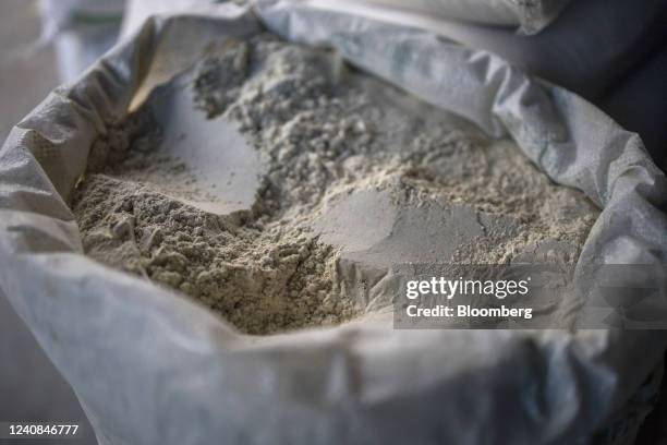 Close-up of wheat flour at a flour mill in Noida, India, on Sunday, May 22, 2022. India, in a government order dated May 13, restricted wheat exports...