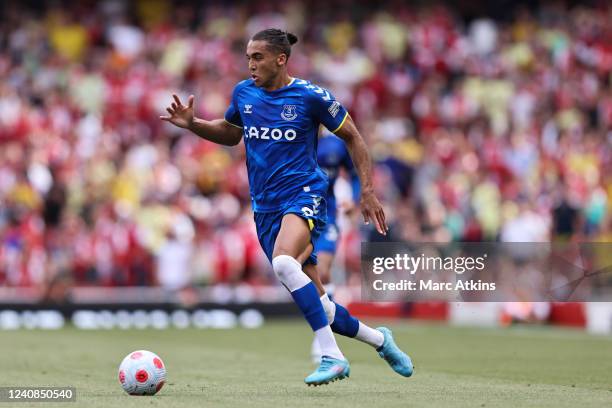 Dominic Calvert-Lewin of Everton during the Premier League match between Arsenal and Everton at Emirates Stadium on May 22, 2022 in London, United...