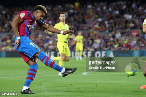 Adama Traore during the match between FC Barcelona and Villarreal CF, corresponding to the week 38 of the Liga Santander, played at the Camp Nou...