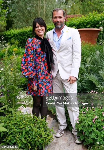 Imelda May and James Purefoy at the RNLI Garden during the RHS Chelsea Flower Show press day, at the Royal Hospital Chelsea, London. Picture date:...