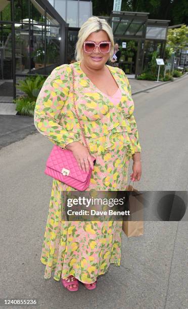 Gemma Collins attends press day at the RHS Chelsea Flower Show at The Royal Hospital Chelsea on May 23, 2022 in London, England.