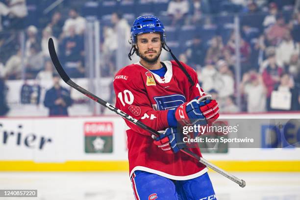 Look on Laval Rocket center Jean-Sebastien Dea during the game 1 of round 3 of the Calder Cup Playoffs between the Rochester Americans versus the...