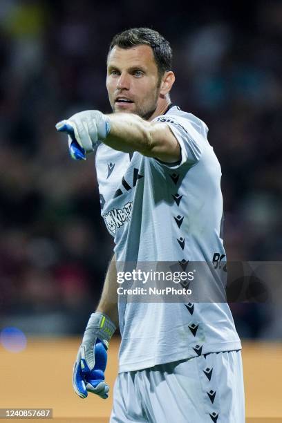 Daniele Padelli of Udinese Calcio during the Serie A match between US Salernitana 1919 and Udinese Calcio on May 22, 2022 in Salerno, Italy.