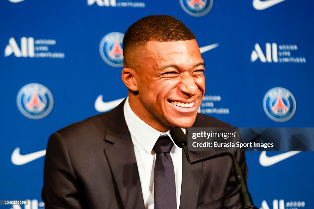 Kylian Mbappe and Nasser Al-Khelaifi - Press Conference