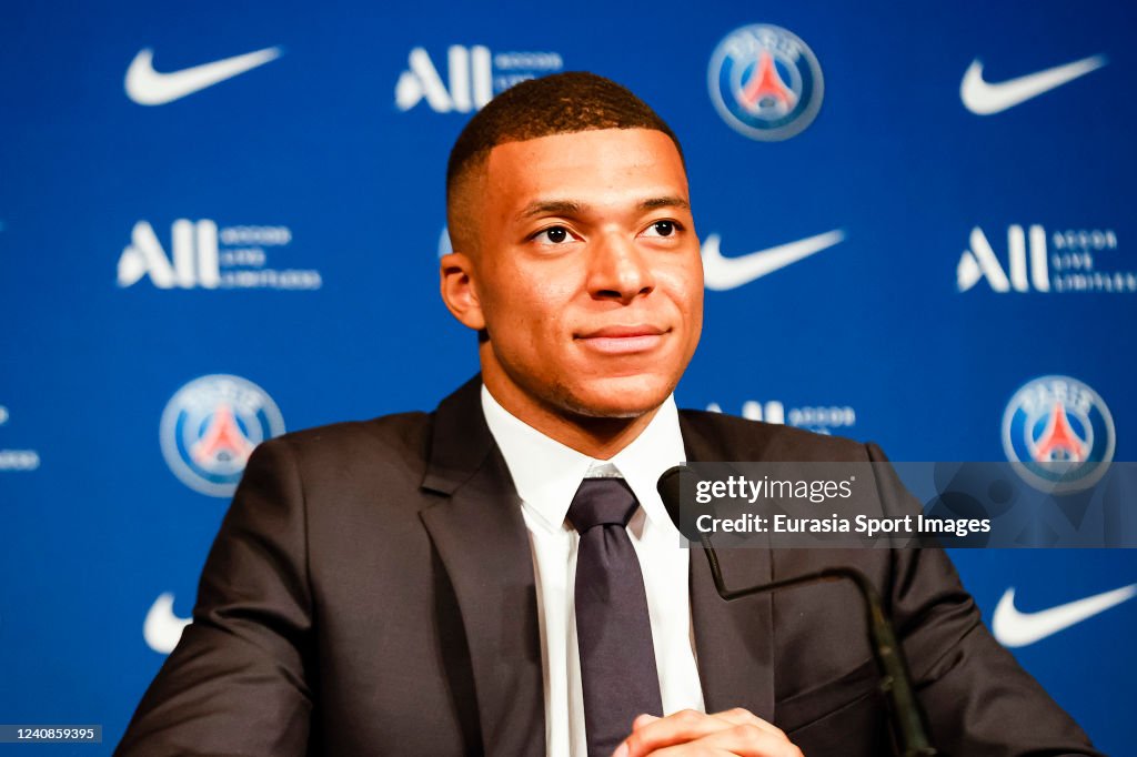 Kylian Mbappe and Nasser Al-Khelaifi - Press Conference
