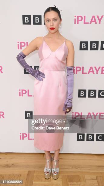 Bel Powley attends a photocall for new BBC drama "Everything I Know About Love" at BAFTA on May 23, 2022 in London, England.