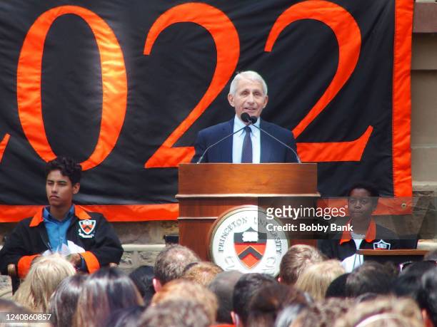Dr. Anthony Fauci, Director of NIAID and Chief Medical Advisor to the President of the United States, gives the keynote address at Princeton...