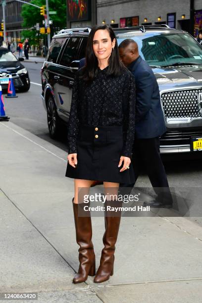 Actress Jennifer Connelly is seen outside "Late Show with Stephen Colbert" on May 23, 2022 in New York City.