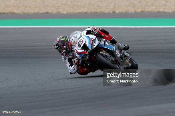 Scott Redding competes during the Race 2 of the FIM Superbike World Championship Estoril Round at the Circuito Estoril in Cascais, Portugal on May...