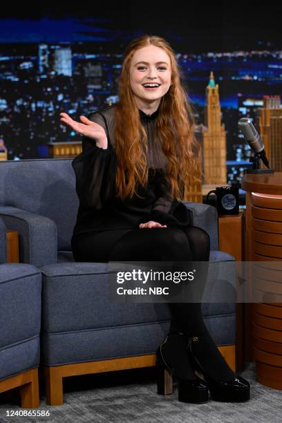 Episode 1659 -- Pictured: Actress Sadie Sink during an interview on Monday, May 23, 2022 --