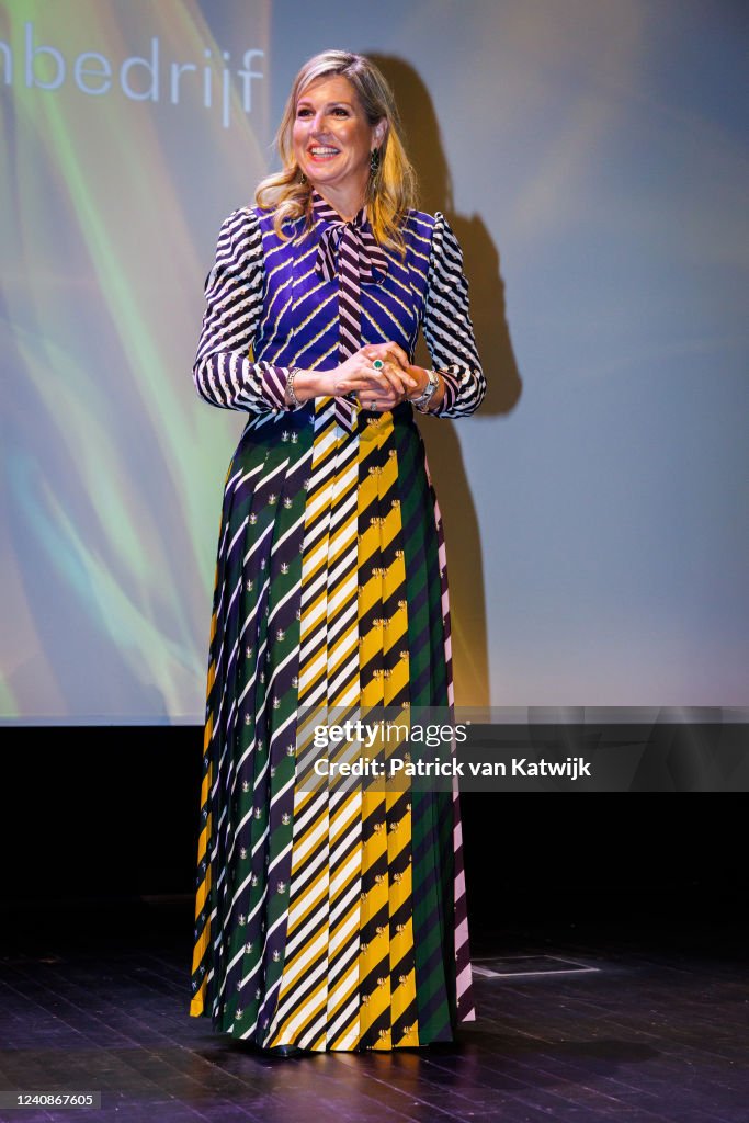 Queen Maxima Of The Netherlands Attends King Willem I Gala Award Ceremony In Groningen
