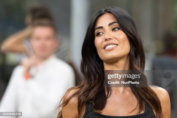 Federica Nargi during soccer/football Integration Heroes Match in Giuseppe Meazza stadium, Milan, Italy on May 23, 2022. The event was promoted by...