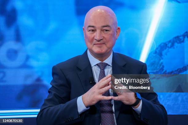 Alan Jope, chief executive officer of Unilever Plc, during a panel session on day two of the World Economic Forum in Davos, Switzerland, on Tuesday,...