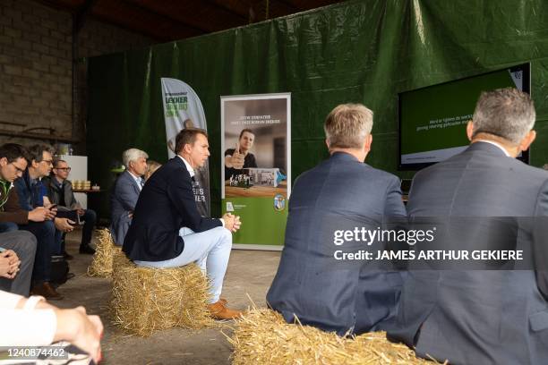 Flemish Minister of Employment, Economy, Social Economy and agriculture Jo Brouns pictured during the presentation of the well-being action plan for...