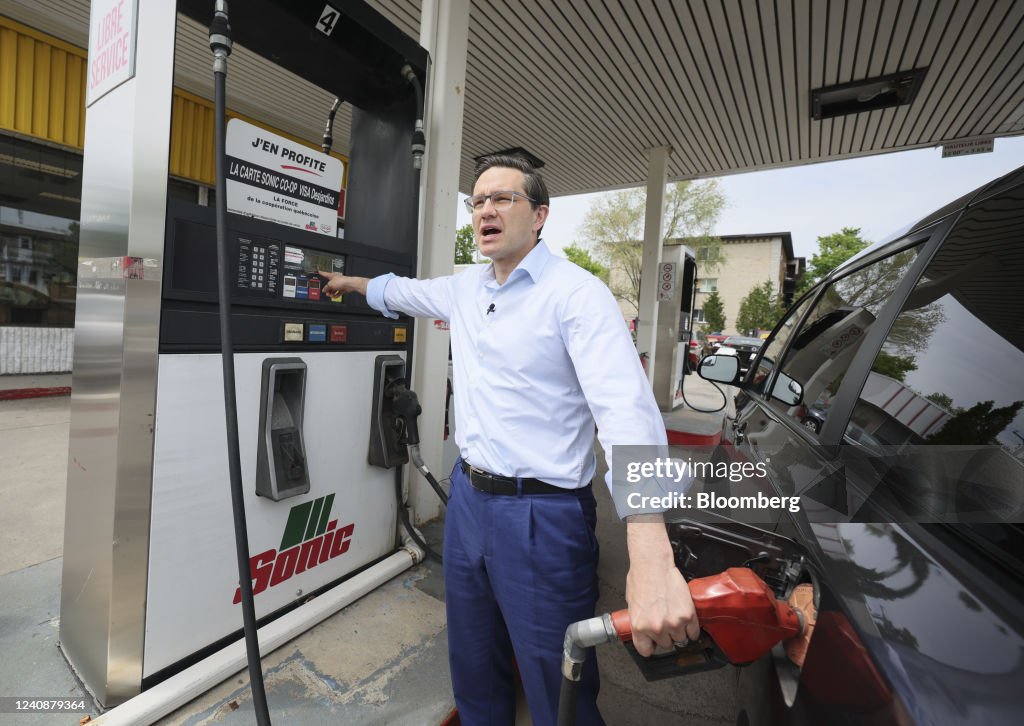 Conservative Party Leader Candidate Pierre Poilievre Makes Gas Prices Announcement