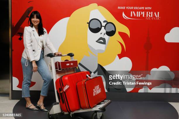 Daisy Lowe attends The Flight Attendant First Class Lounge experience at Selfridges ahead of series 2 of the hit TV series returning to streaming...