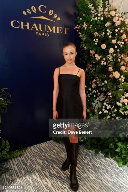Lady Amelia Windsor attends the first anniversary of Maison Chaumets London flagship store on New Bond Street on May 24, 2022 in London, England.