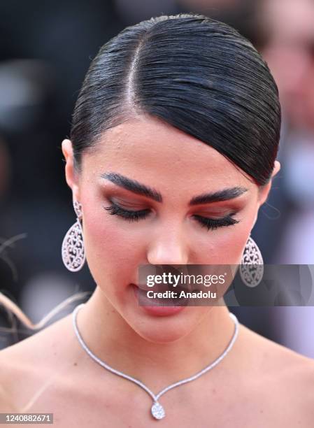 Eva Navarro arrives for the screening of the film âLâinnocent â at the 75th annual Cannes Film Festival in Cannes, France on May 24, 2022.