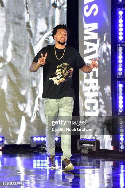 Sterling Brown of the Dallas Mavericks arrives to the arena prior to the game against the Golden State Warriors during Game 4 of the 2022 NBA...