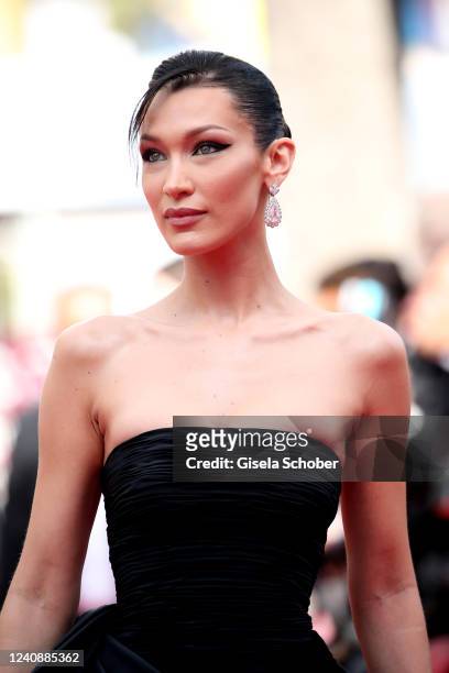 Bella Hadid attends the 75th Anniversary celebration screening of "The Innocent " during the 75th annual Cannes film festival at Palais des Festivals...