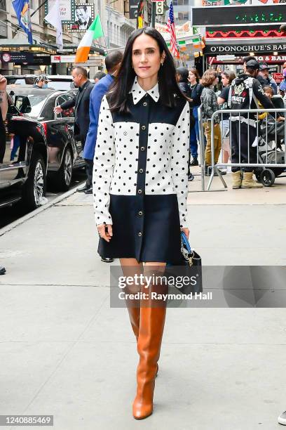 Jennifer Connelly is seen leaving "Good Morning America" on May 24, 2022 in New York City.