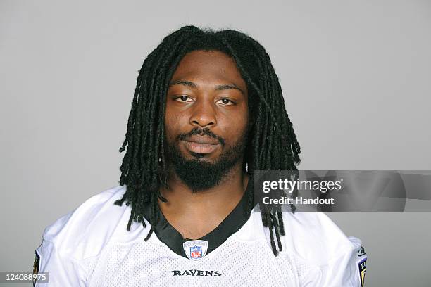 In this handout image provided by the NFL, Damien Berry of the Baltimore Ravens poses for his NFL headshot circa 2011 in Baltimore,Maryland.