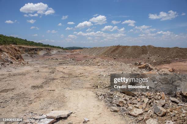 An excavation site at the Zimbabwe Consolidated Diamond Co. Chiadzwa diamond fields in Chiadzwa, Zimbabwe, on Thursday, Jan. 30, 2020. The biggest...