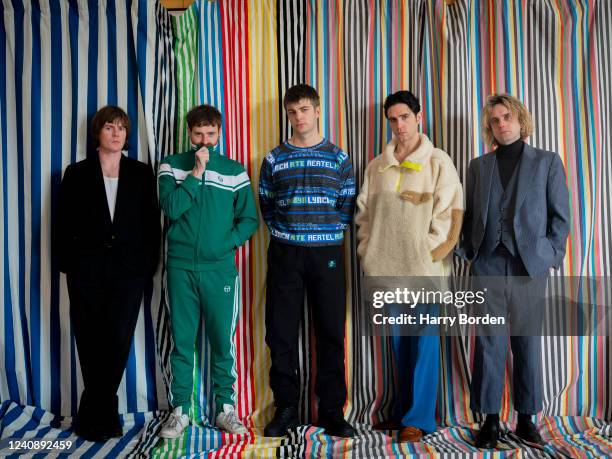 Irish post-punk band Fontaines DC are photographed for Telerama magazine on March 2, 2022 in London, England.