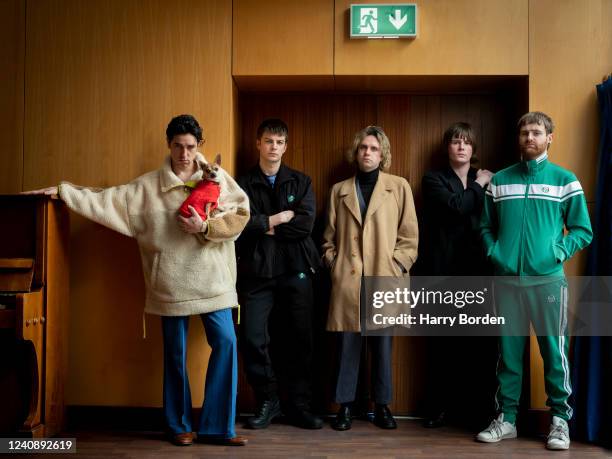 Irish post-punk band Fontaines DC are photographed for Telerama magazine on March 2, 2022 in London, England.