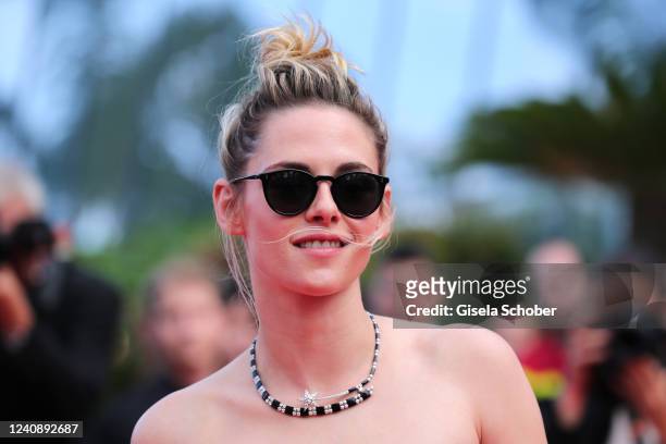 Kristen Stewart attends the 75th Anniversary celebration screening of "The Innocent " during the 75th annual Cannes film festival at Palais des...
