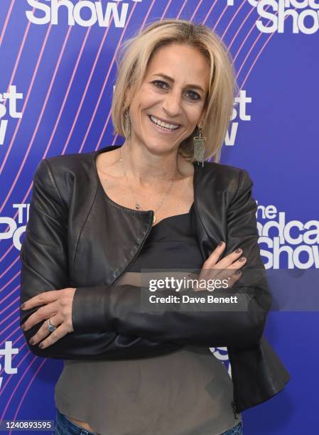 Emily Maitlis attends The Podcast Show 2022 at the Business Design Centre on May 25, 2022 in London, England.