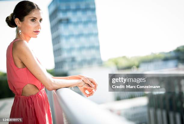 Cathy Hummels is seen during the LEGO Summer Birthday Bash on May 25, 2022 in Munich, Germany.