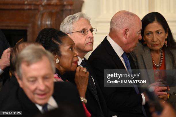 Senator Dick Durbin , US Representative Sheila Jackson Lee , US Attorney General Merrick Garland, US Homeland Security Secretary Alejandro Mayorkas,...