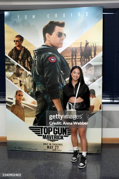 Tway Nguyen attends a special screening of "Top Gun: Maverick" at Dolby Screening Room Burbank on May 23, 2022 in Burbank, California.