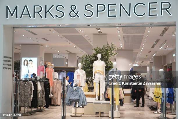 Visitors are seen at the Marks & Spencer store, May 25, 2022 in Moscow, Russia. Nike Inc. With its 116 Russian stores and British retailer Marks and...