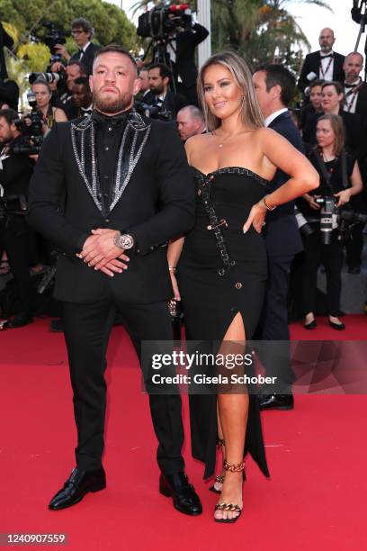 Boxer Conor McGregor and Dee Devlin attend the screening of "Elvis" during the 75th annual Cannes film festival at Palais des Festivals on May 25,...