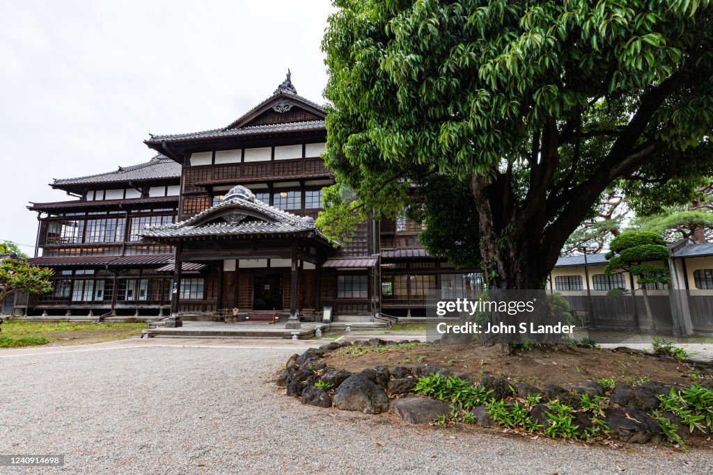 Rinkokaku is a vast Japanese-style wooden building, and an...
