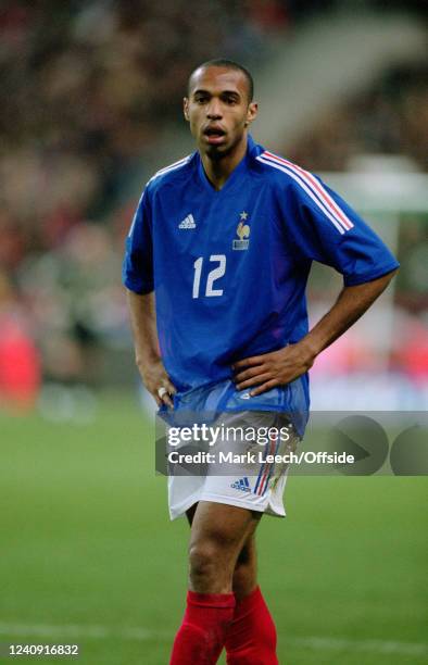 April 2002, Paris, International Football Friendly, France v Russia, Thierry Henry of France.