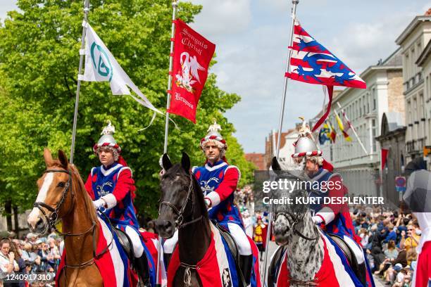 Illustration picture shows the Holy Blood Procession event, on Thursday 26 May 2022 in Brugge. During the procession, the relic of Holy blood is...