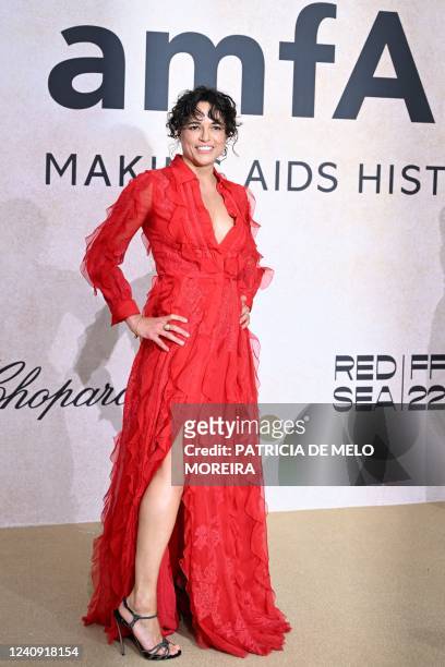 Actress Michelle Rodriguez arrives on May 26, 2022 to attend the annual amfAR Cinema Against AIDS Cannes Gala at the Hotel du Cap-Eden-Roc in Cap...