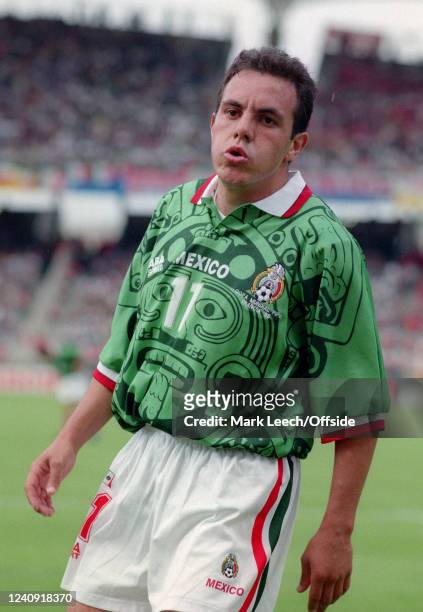 June 1998, Lyon - FIFA World Cup - Korea Republic v Mexico - Cuauhtemoc Blanco of Mexico.
