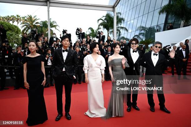 South Korean actor Dong-won Gang, South Korean actress Joo-Young Lee, South Korean actress Lee Ji-Eun, South Korean actor Song Kang-Ho and Japanese...