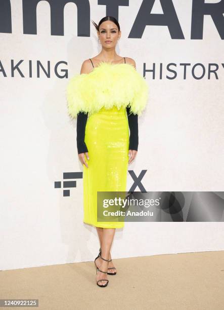 Brazilian model Sofia Resing arrives on May 26, 2022 to attend the annual amfAR Cinema Against AIDS Cannes Gala at the Hotel du Cap-Eden-Roc in Cap...