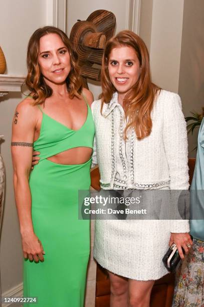 Melanie C aka Sporty Spice and Princess Beatrice of York attend a dinner to celebrate the new alice + olivia by Stacey Bendet store at Bruton Street...