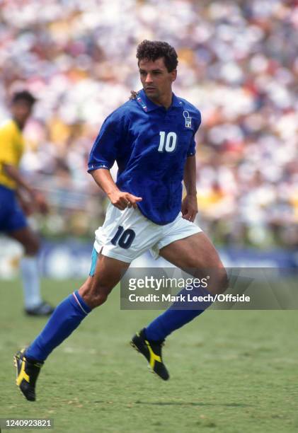 July 1994, Pasadena, FIFA World Cup Final, Brazil v Italy - Roberto Baggio of Italy.